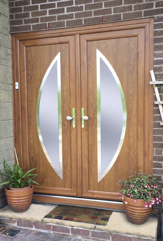 UPVC French Doors with Hurst Panels